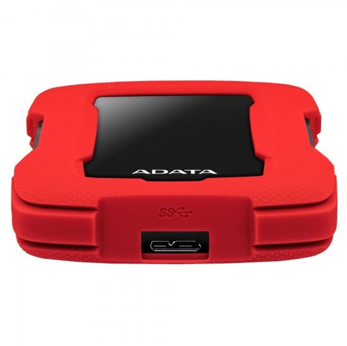 ADATA Durable Lite HD330 Serie - Externe Harde Schijf - 1TB - 2.5'' - USB3.1 - Rood
