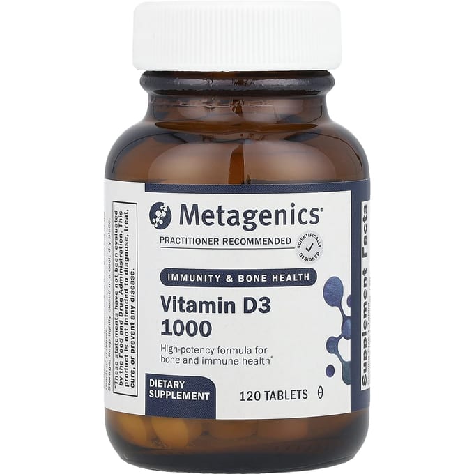 Metagenics, Vitamine D3 1000, 25mcg, 120 comprimés