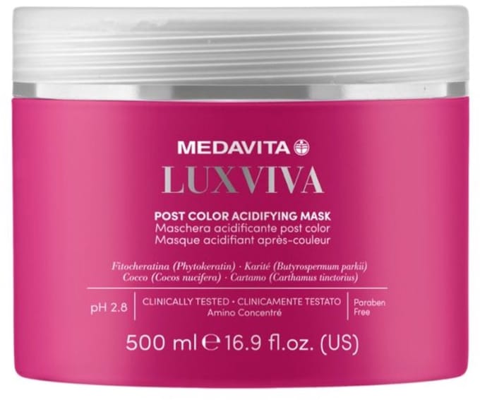 Medavita Luxviva Post Color Acidifying Mask 500ml NEW
