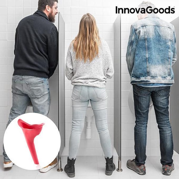 InnovaGoods - Draagbaar Urinoir voor Vrouwen - Siliconen