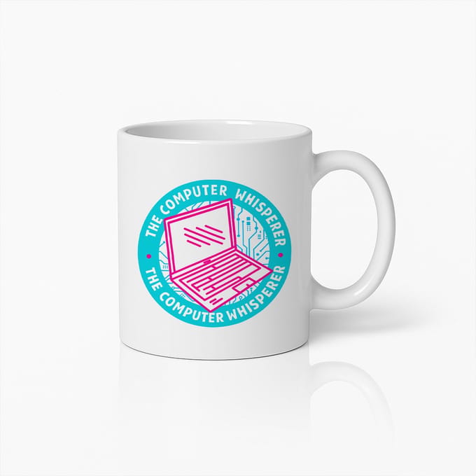 The Computer Whisperer Mok – 330 ml Grappige Tech Koffiebeker – Perfect Cadeau voor Programmeurs, IT-Experts en Computerliefhebbers