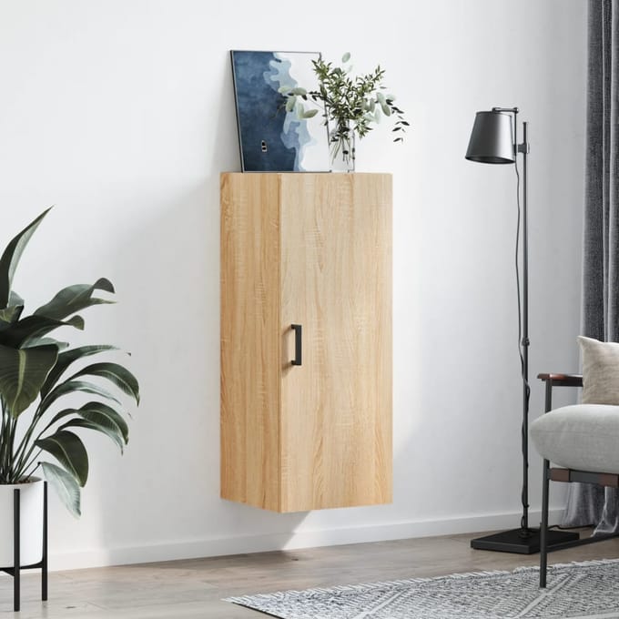 vidaXL - Bovenkast - 34,5x34x90 - cm - sonoma - eikenkleurig