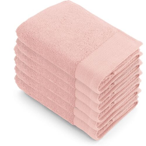 Walra Soft Cotton Handdoek 50x100 cm 550gram Roze - 6 stuks