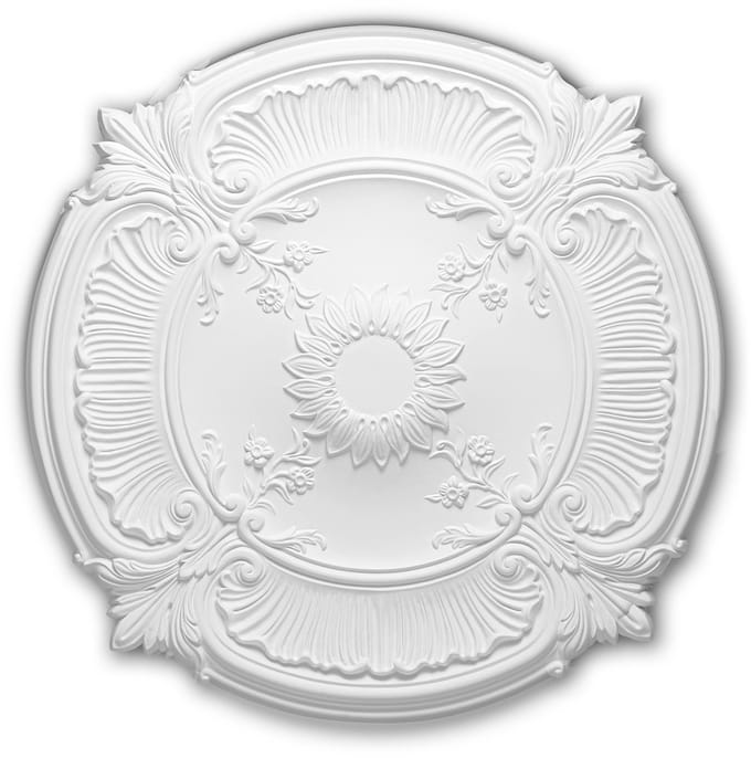Plafond Rozet 156026 Profhome Sierelement plafond centrum neo-renaissance stijl wit Ø 77 cm