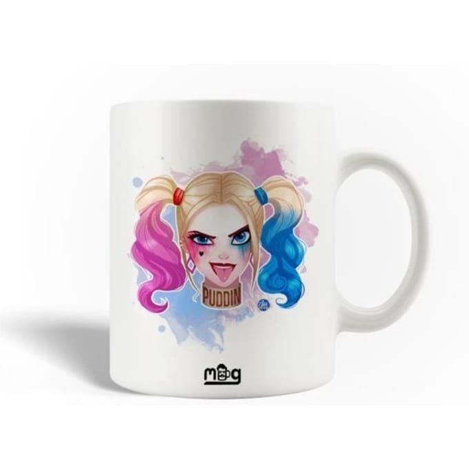 Mug en Céramique Suicide Squad Harley Quinn Puddin Fan Art