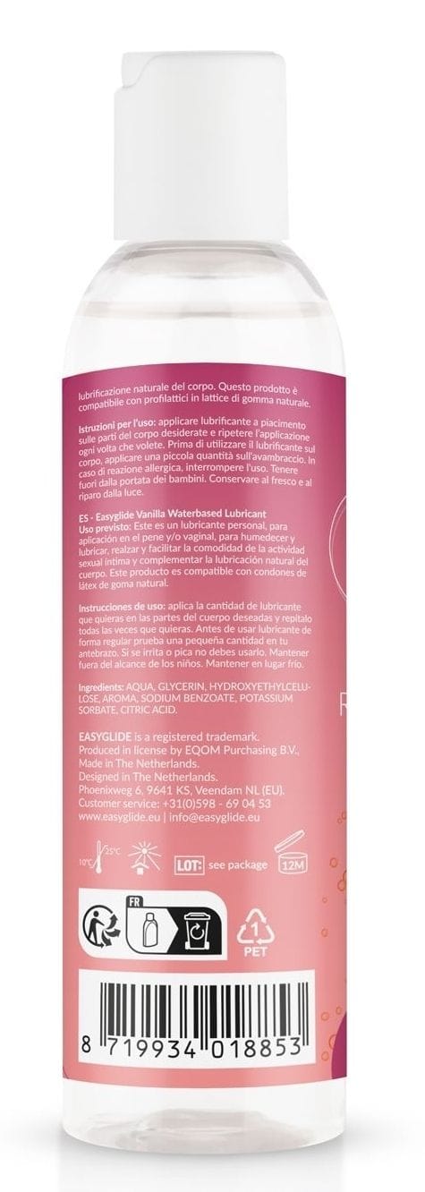 EasyGlide - Rosé Bubbels Glijmiddel op Waterbasis - 150 ml