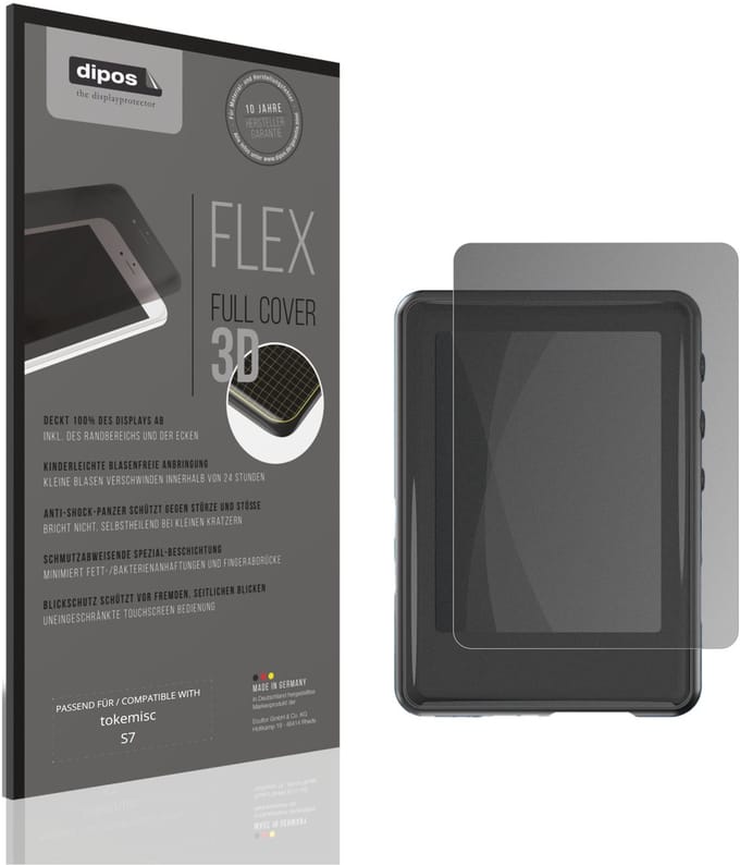 dipos FLEX – Matte Privacy Screenprotector geschikt voor tokemisc S7 | Volledige Schermbescherming | Case-Friendly