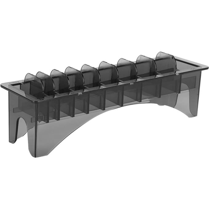 10 Roosters Elektrische Baardtrimmer Limietkam Organizer Gidskam Opbergkoffer black