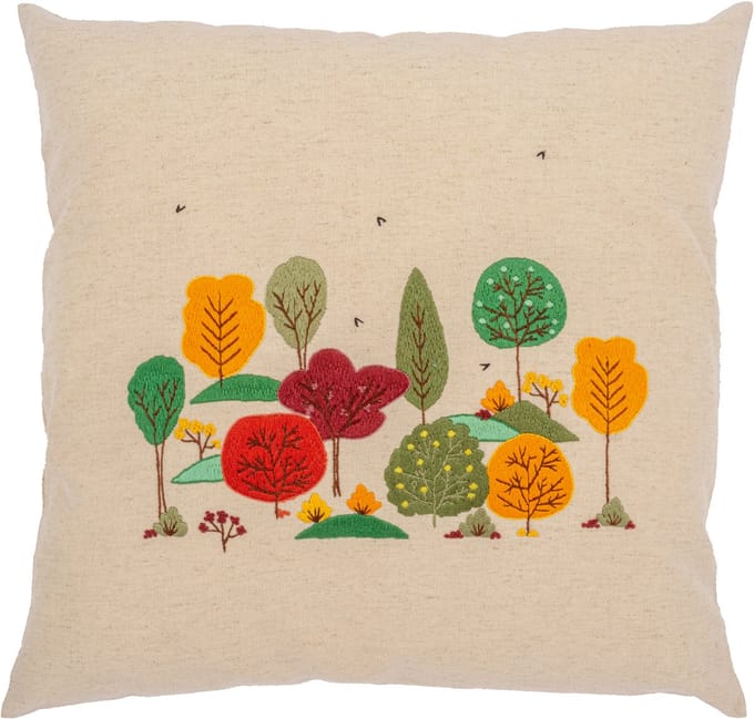 Vervaco - Borduurkussen kit - 40 x 40cm - Herfstbos - PN-0222668