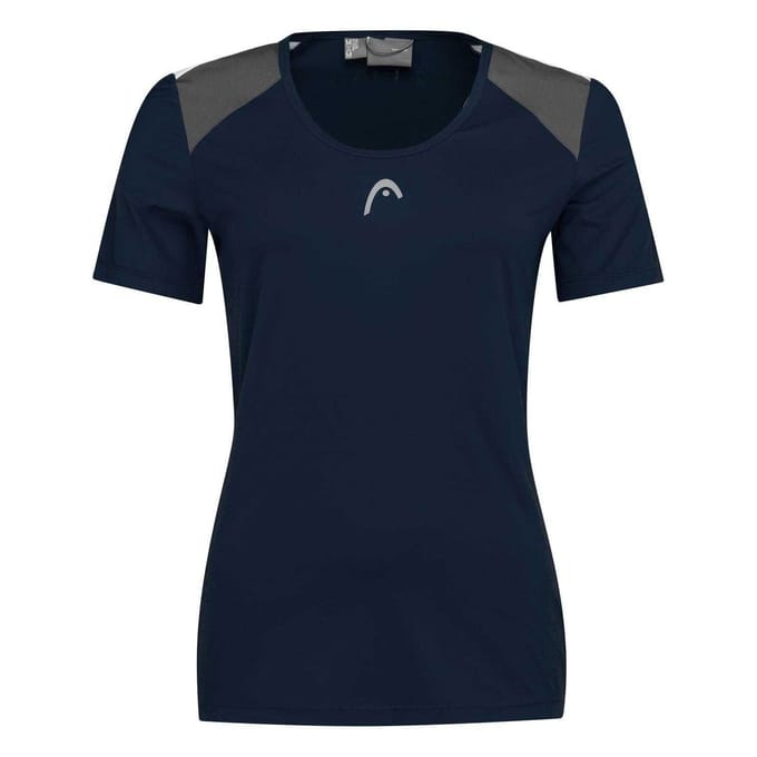 Head Dames/Dames Club 22 Tech T-shirt (Donkerblauw)