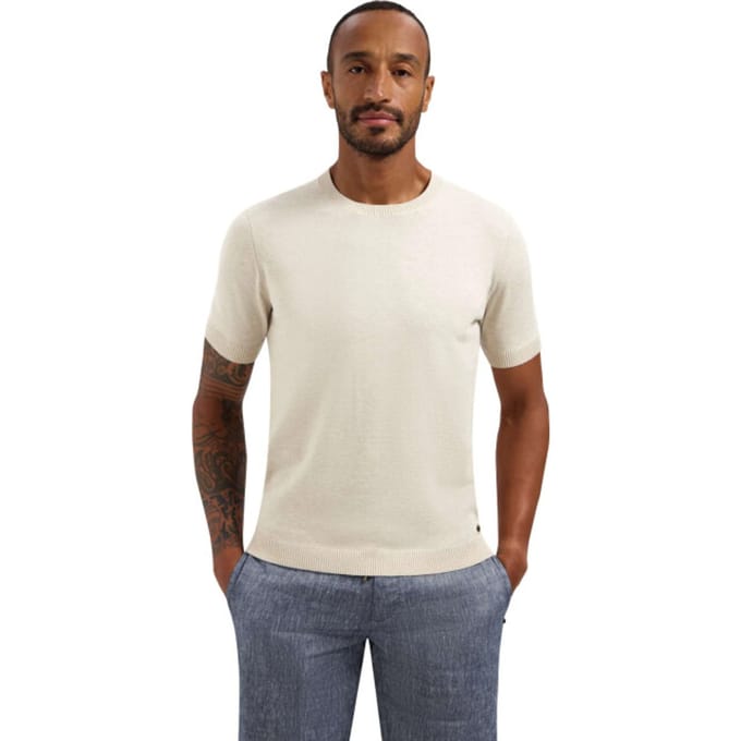 No Excess Pullover short sleeve crew neck mel desert