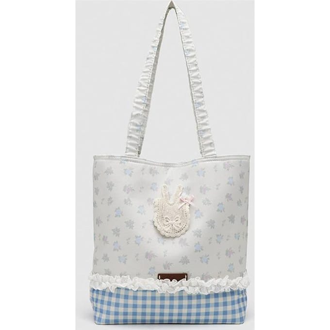 Franse Niche Mode Grote Schoudertas Print Patchwork Alles Forens Alles Onderarmtas white