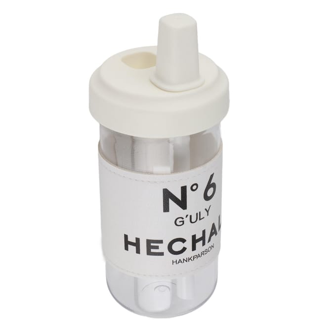 Waterfles met Rietje Leuke Reisbeker met Afneembaar Deksel Plastic Herbruikbare Waterbeker Veilig Gezond white