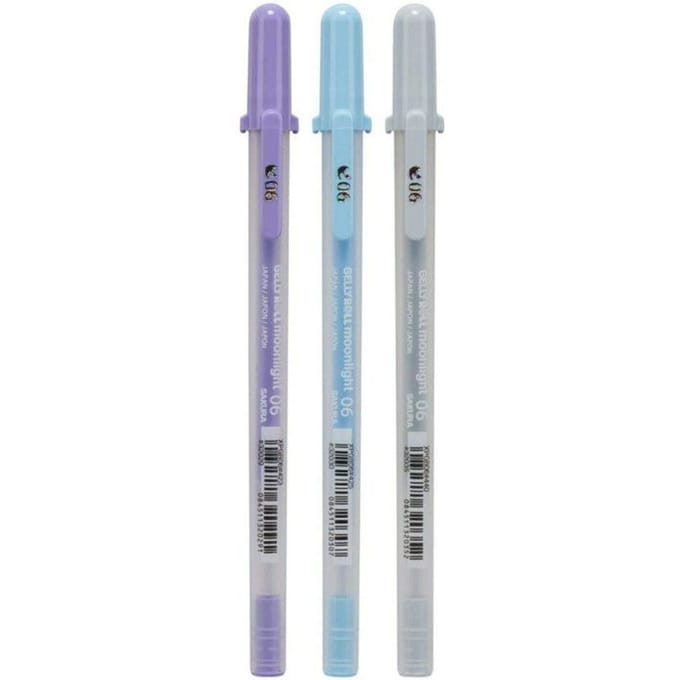 Gelschrijver Sakura Gelly Roll Moonlight 06 calm set à 3 kleuren