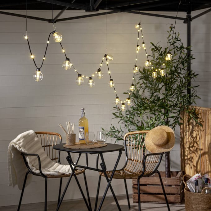 STAR TRADING LED lichtketting Bolla, helder, kunststof Lengte 5,3 m 20-fl.