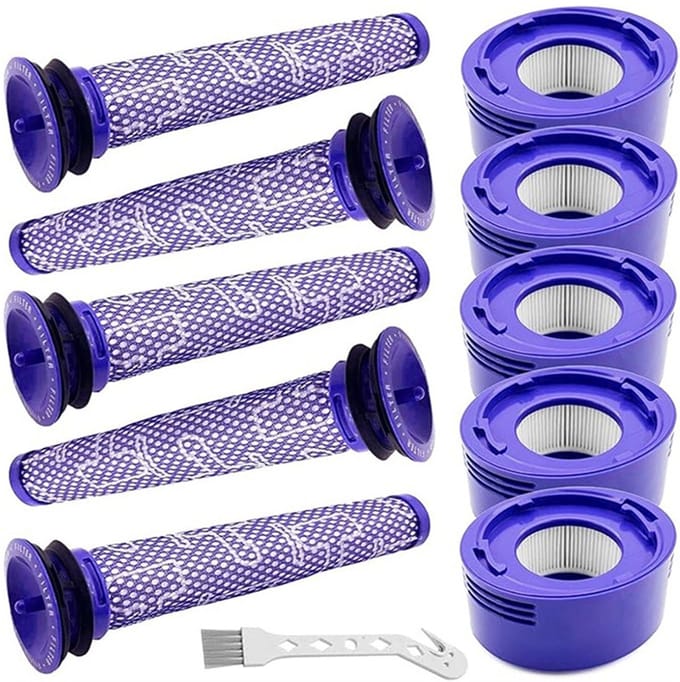 Vervangende filteronderdelen voor Dyson V7 V8 stofzuiger, set van 11 stuks