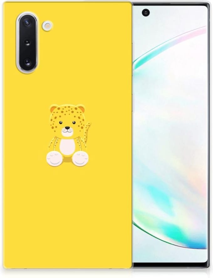 Samsung Galaxy Note 10 Telefoonhoesje met Naam Baby Leopard