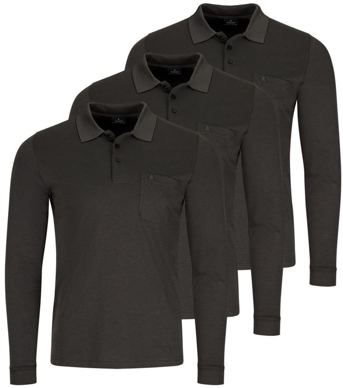RAGMAN Heren poloshirt 3 pack Basic