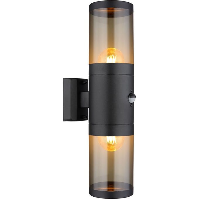 Globo wandlamp Xeloo - zwart - metaal - 32014-2BSS