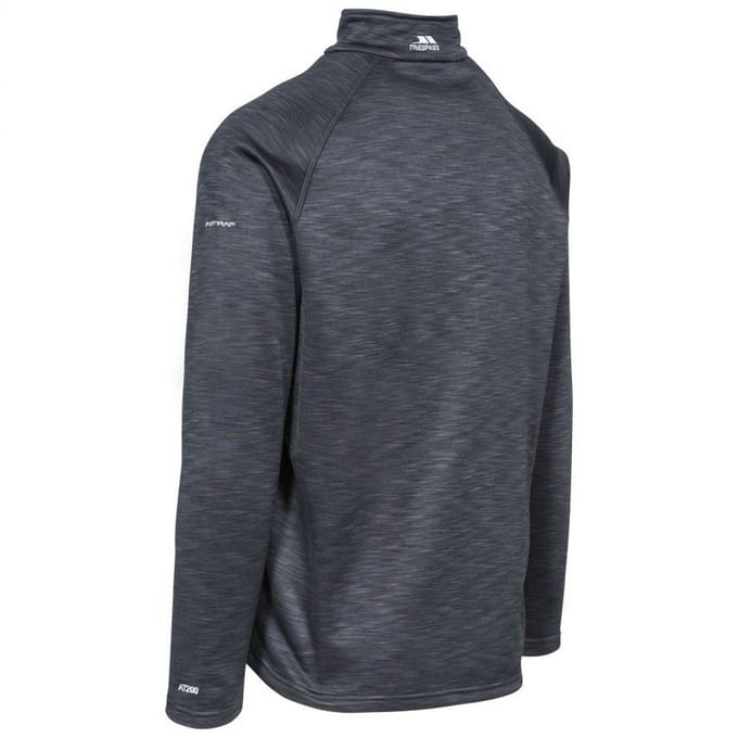 Trespass - Heren Collins Half Zip Fleece Vest (Zwart)
