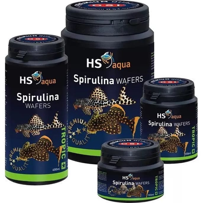 HS Aqua Spirulina Wafers - 200ML - Algentabletten - Aquariumvoer