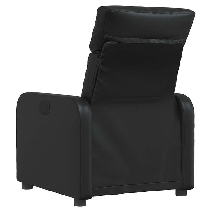 vidaXL - Fauteuil - verstelbaar - kunstleer - zwart
