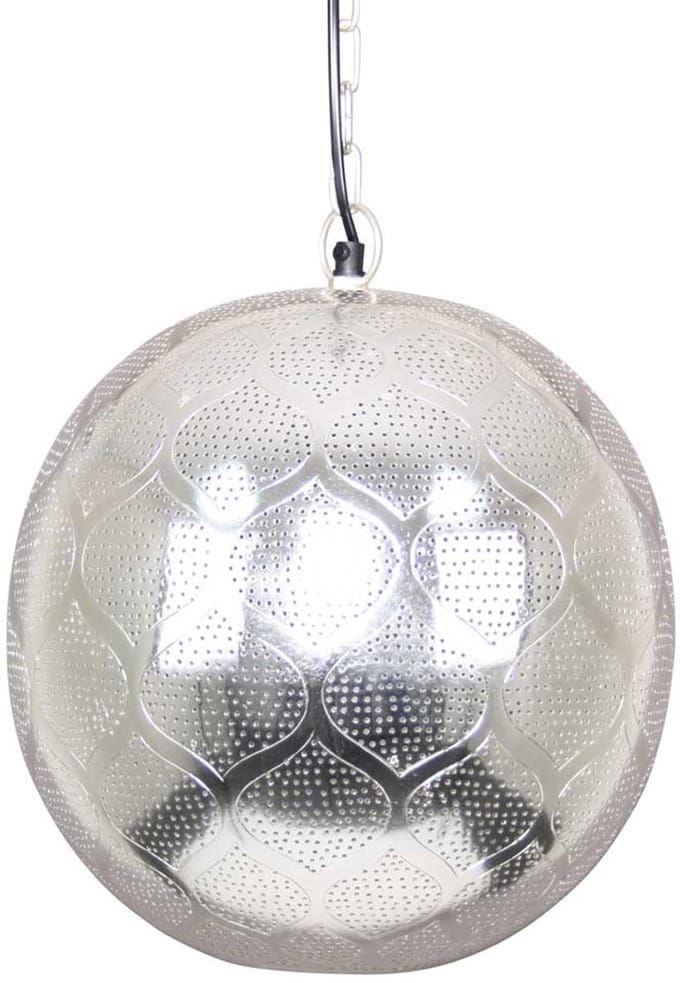 Safaary - Oosterse Hanglamp Saida Zilver Ø 30 x 36cm