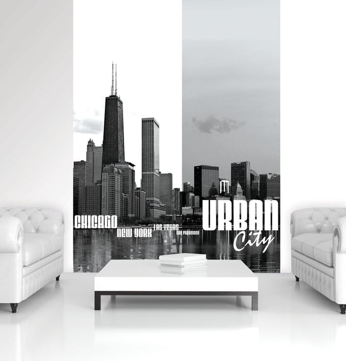 City Skyline Photo Wallcovering