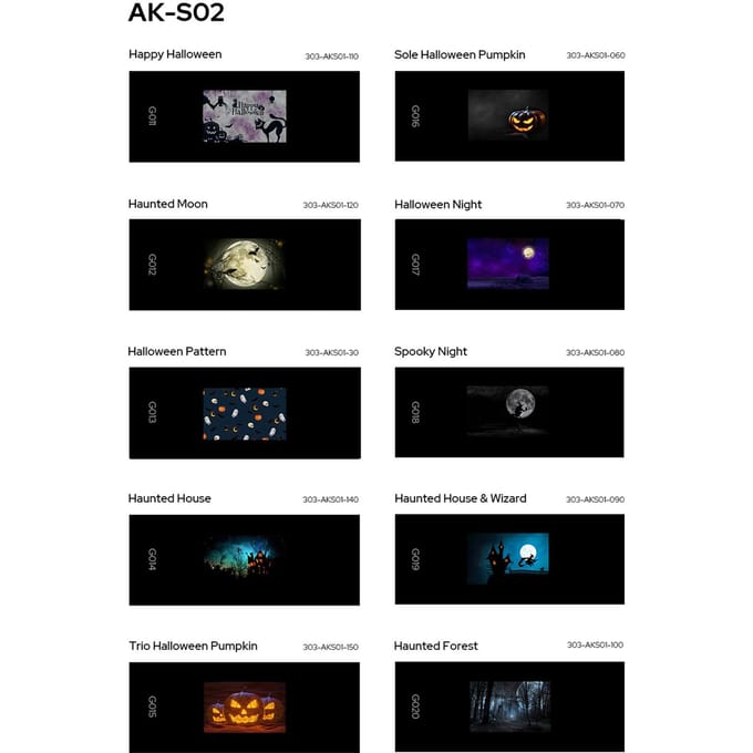 Godox AK S Full Slide Set Transparanten voor Godox AK R21 Cameraflitser Projector, Pak van 60 stuks veelkleurig