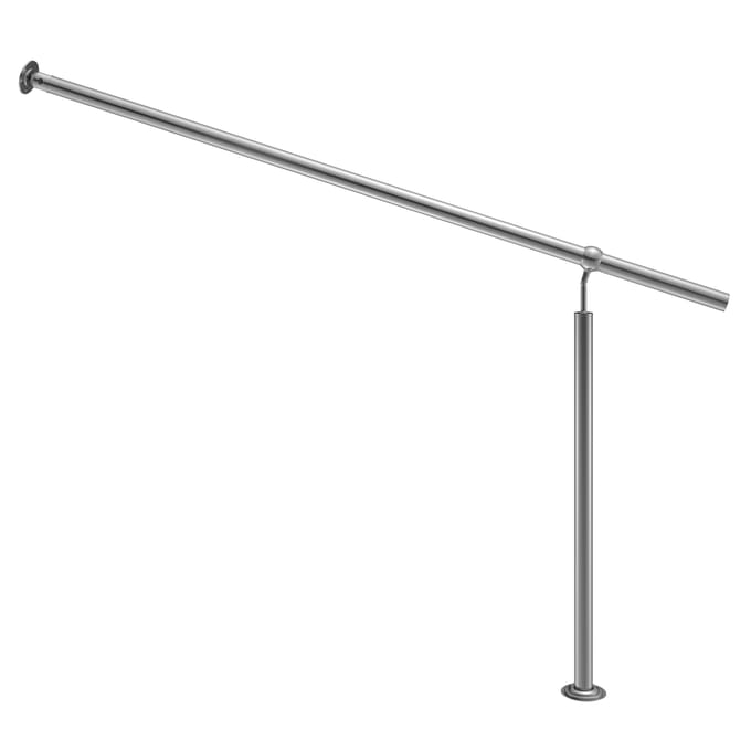 Monzana Trapleuning 160 cm – Roestvrijstaal Incl. Montagehandleiding