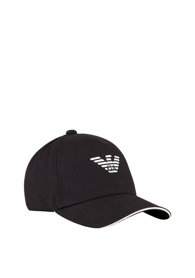 Emporio Armani merk honkbalpet gesigneerd zwart black