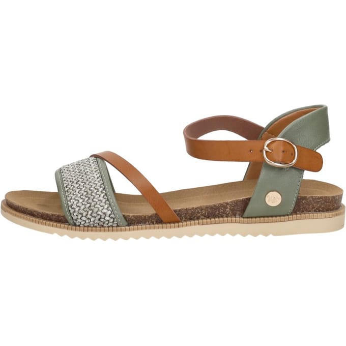 Mustang Sandalen Plat Sandalen Plat - Groen - Maat 41