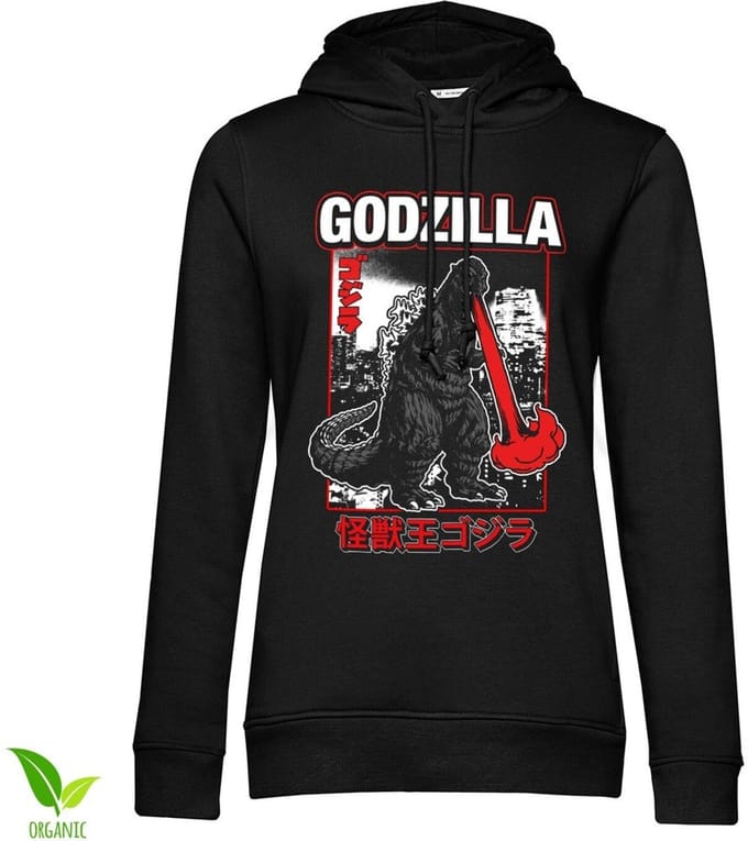 Godzilla - Atomic Breath Girls dameshoodie zwart