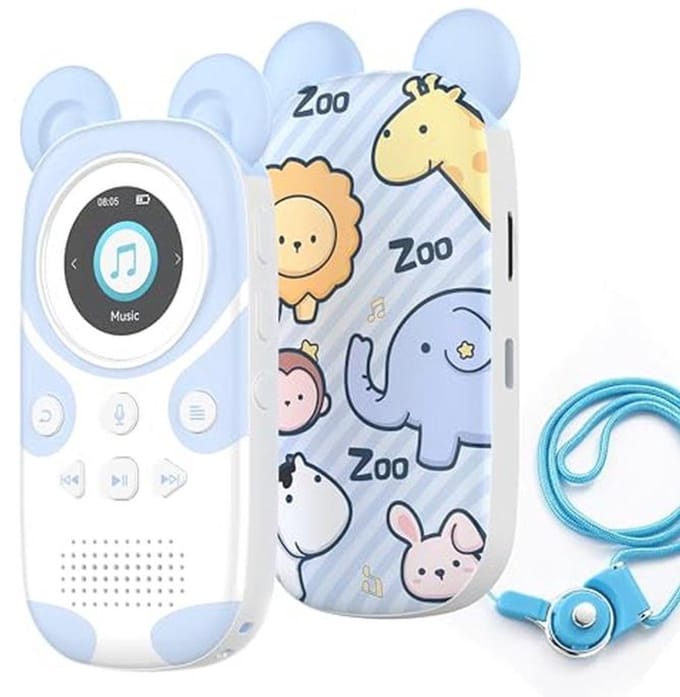 32GB Draagbare MP3 Speler voor Kinderen met Bluetooth 5.3 - Schattige Cartoon Panda