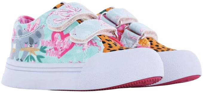 Sneakers | Meisjes | Green Pink | Canvas | Go Banana's | Maat 22