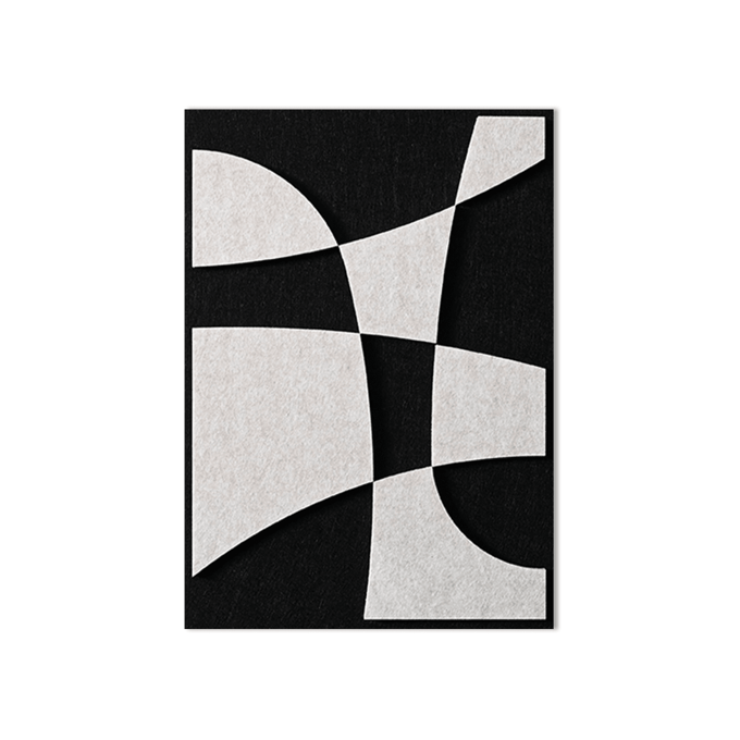 Dice vilt wanddecoratie - 67 x 45 cm