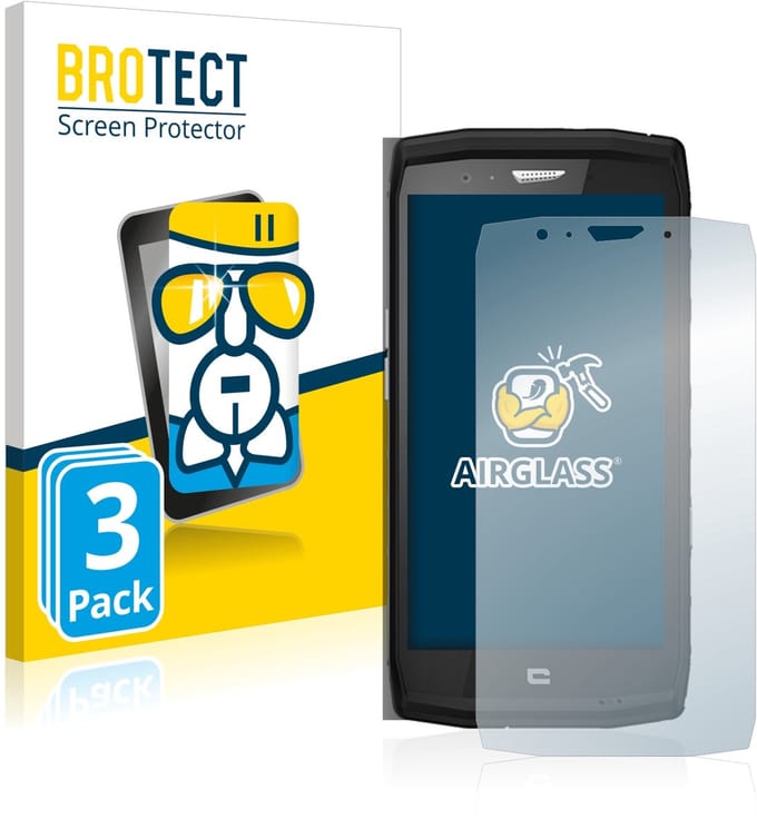Screenprotector 3 Stuks voor Crosscall Trekker X4 Beschermglas transparant