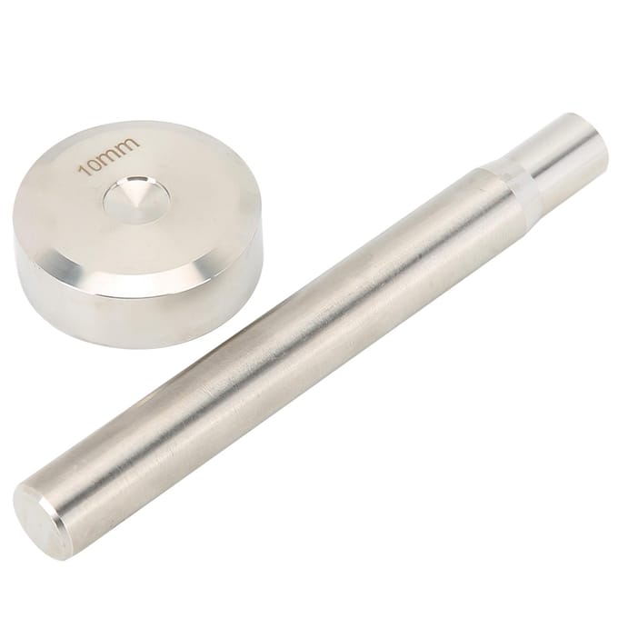 10mm Dubbelzijdige Klinknagelpons Leerbewerking Knop Installatiegereedschap Setter Basis Kit white