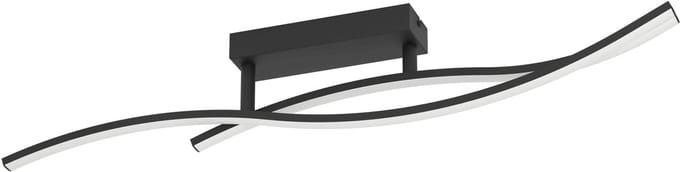 EGLO Grisolia Plafondlamp - LED - 85 cm - Zwart|Wit