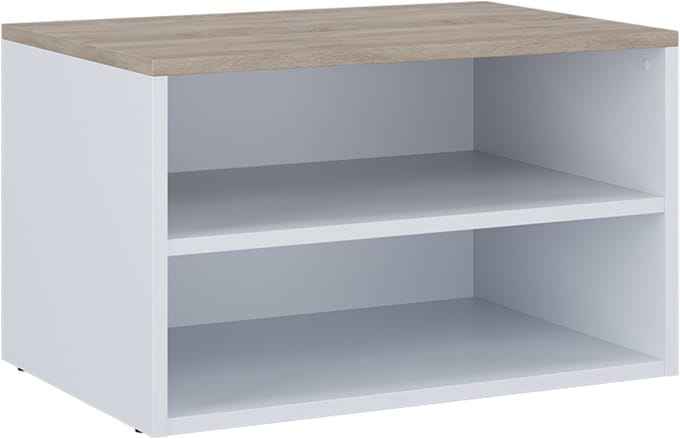 Vicco Betti Ladekast – 60 x 36 cm met 2 compartimenten Wit/Sonoma