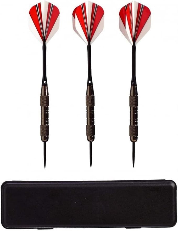 Set van 3 Professionele Sportpijlen met Messing Kop en Aluminium Schacht