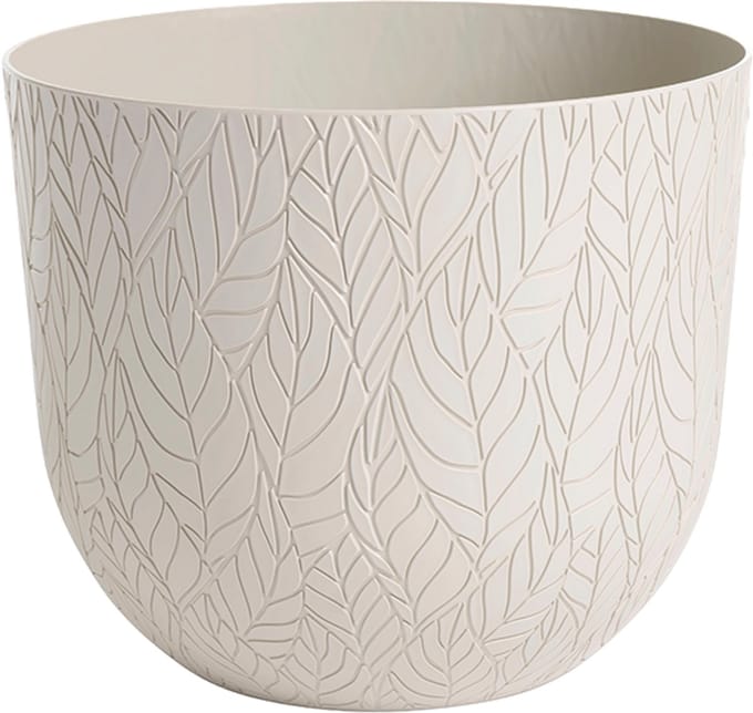 Elezza Leaf Tondo Bloempot Ø39 x H32 cm - Amandel