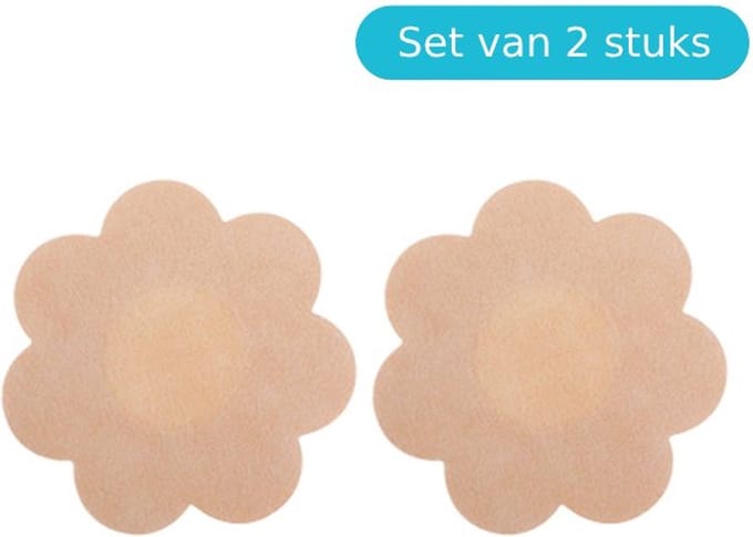 Nipple Covers - Tepelstickers - Tepelbedekkers - Stof - Bloemvorm - Set van 2 stuks