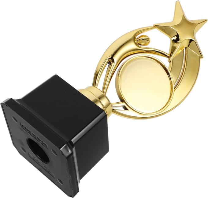 Sportprijs Ster - Trofee Beker - Wedstrijden Belonen - Stevige Basis - 23 cm - Goud