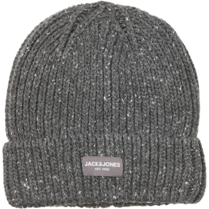 Jack & Jones Heren muts jaccliff beanie grey melange