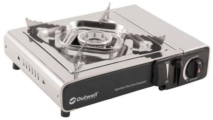 Outwell Appetizer Solo Gasguard Gascampingkeuken Zilver
