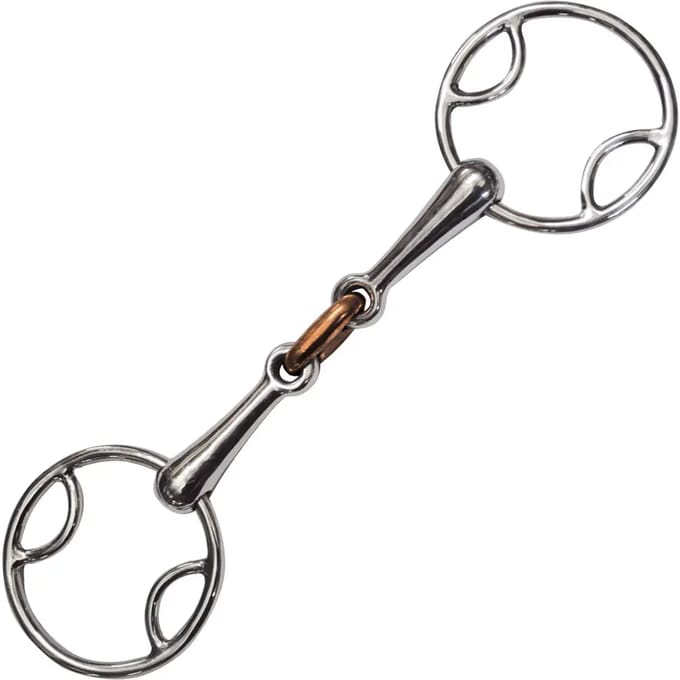 3-effect dubbelgebroken bit voor paarden Privilège Equitation