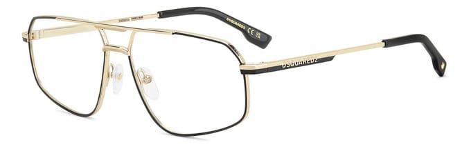 Dsquared2 D2 0176 Matte black gold 59/15/145 MAN Brilmonturen