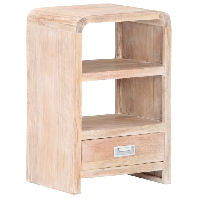 vidaXL - Nachtkastje - 40x30x60 - cm - massief - acaciahout
