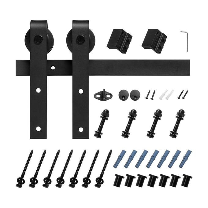 10FT Schuifdeur Hardware Kit voor Enkele Schuifdeur J-vorm